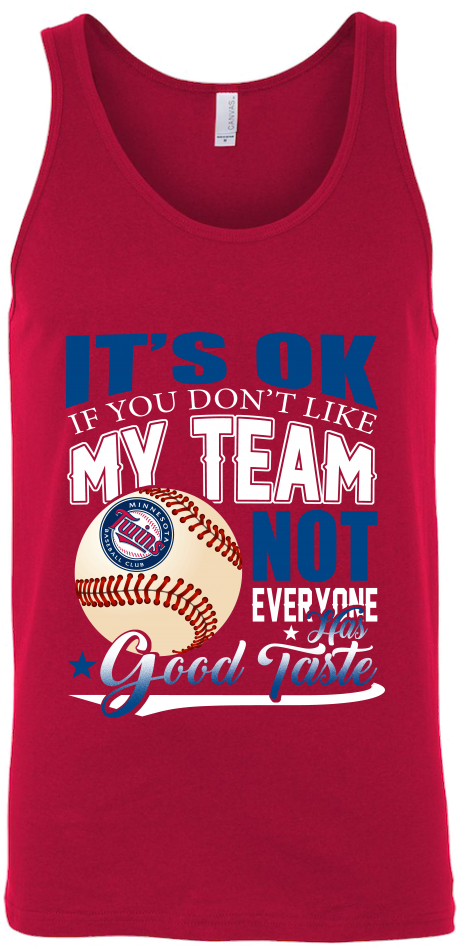 Mlb Minnesota Twins It's Ok If You Don't Like My Team - Active Tank (1024x1024), Png Download