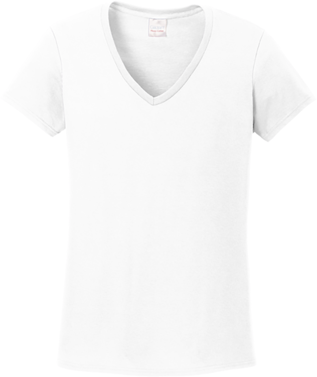 White Gildan Women Shirt (750x750), Png Download