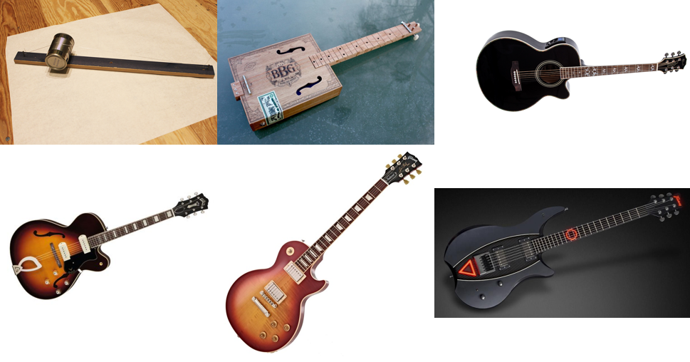 The Simplest Design For A Guitar Could Be A Suitably - Bass Guitar (969x508), Png Download