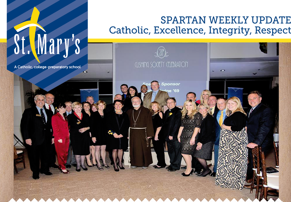 Mary's Honored Cardinal O'malley With The Cushing Society - St Mary's Lynn (1000x693), Png Download