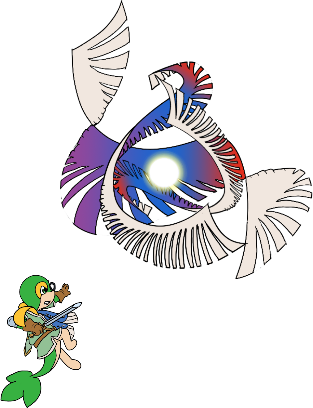 Finished World Of Light A While Ago, And Did The Final (1147x1427), Png Download