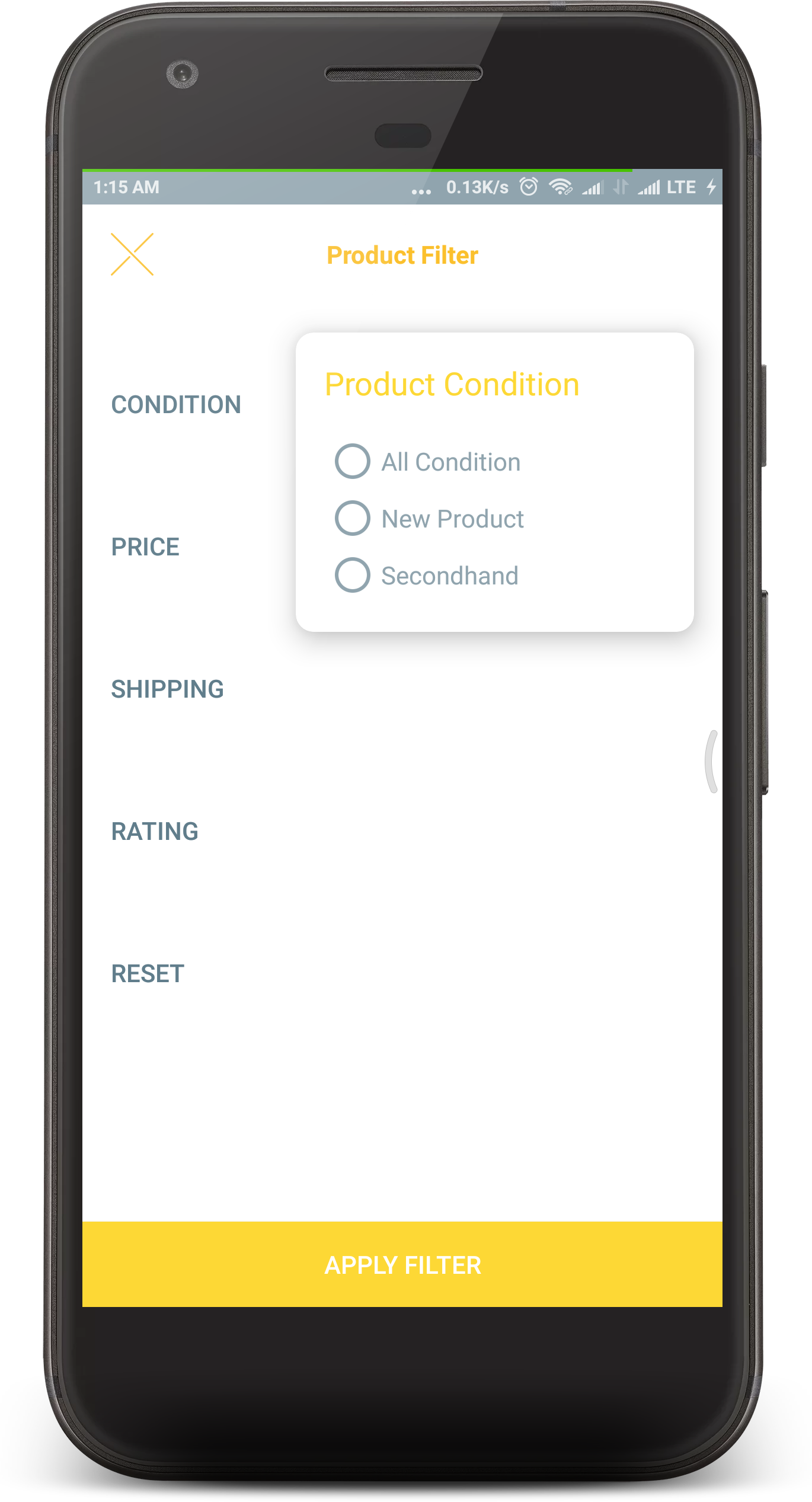 Ui Ux Eshop E-commerce Template - Ringtone (1370x2534), Png Download