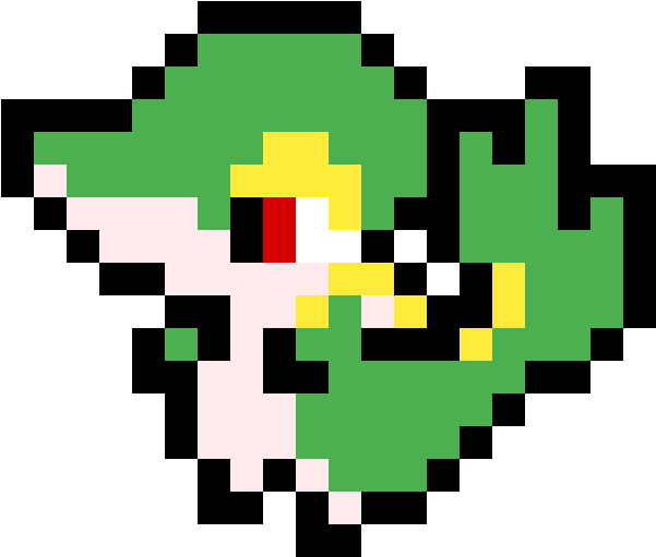 Snivy - Pixel Art Pokemon Snivy (1200x900), Png Download