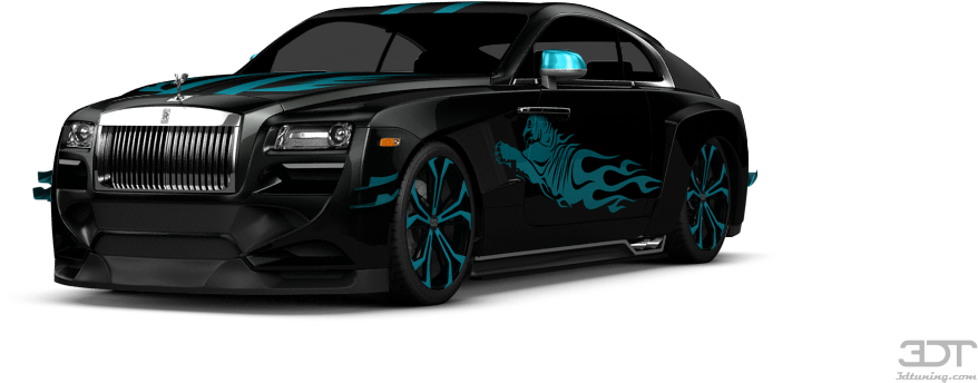 Rolls Royce Wraith Coupe 2014 Tuning - Black Rolls Royce Wraith Png (1004x500), Png Download