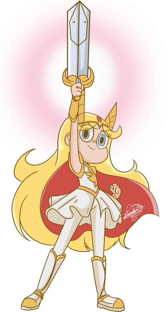 Recolor Star Butterfly And She Ra Two Of My Favorite - She Ra And The Princesses Of Power Eternia (637x1200), Png Download