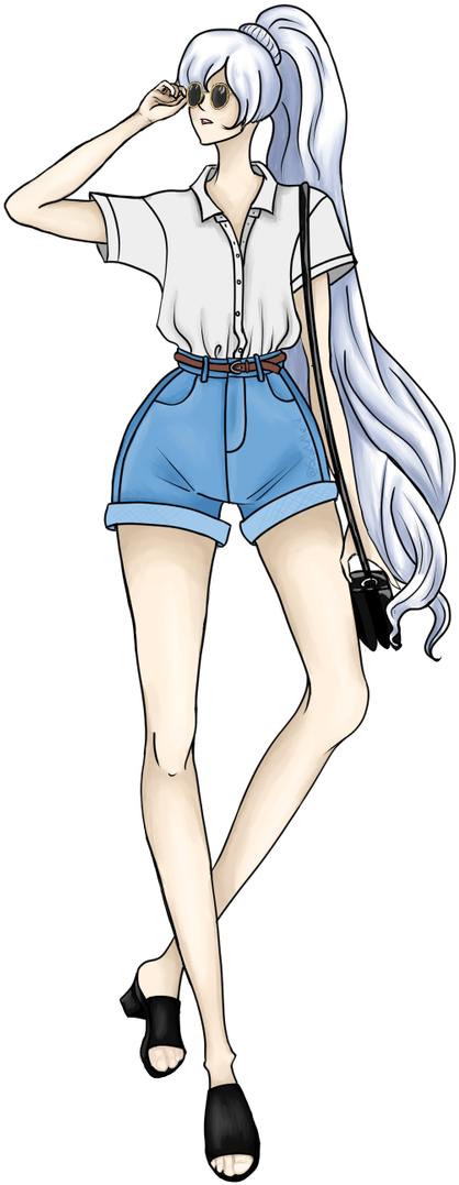 @roosterteeth Weiss Schnee Pinterest Fashion - Girl (536x1200), Png Download