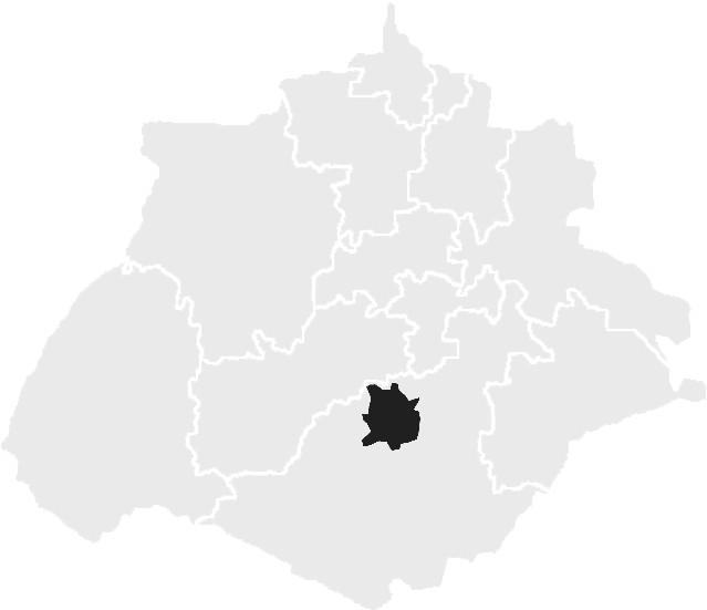 Ubicacion Cd Ags - Location Of Indore (670x573), Png Download