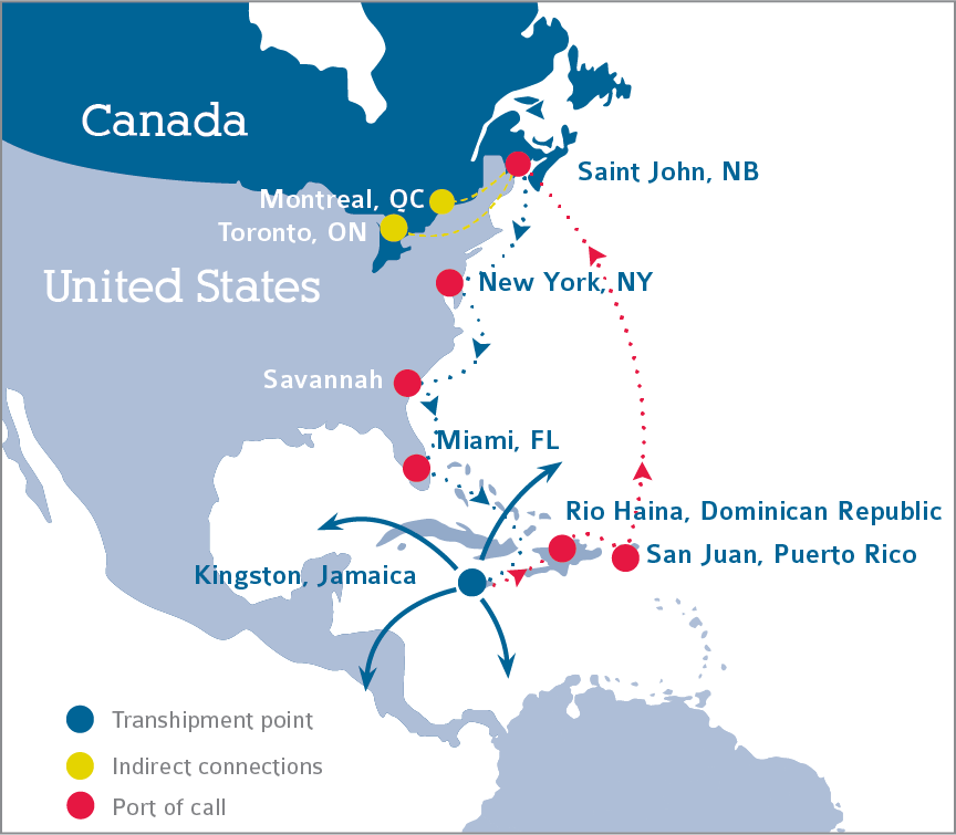 Port Saint John - Vector Maps Of America (864x755), Png Download