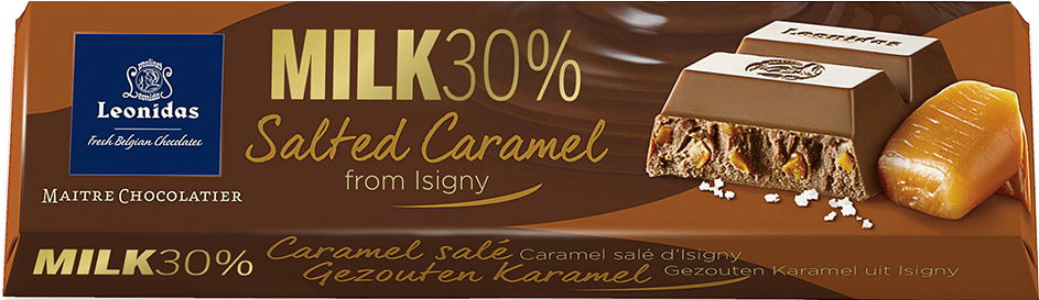 Batons Milk Chocolate Salted Caramel Pack (6 X 50g) - Ciocolata Cu Caramel Sarat (1010x1000), Png Download