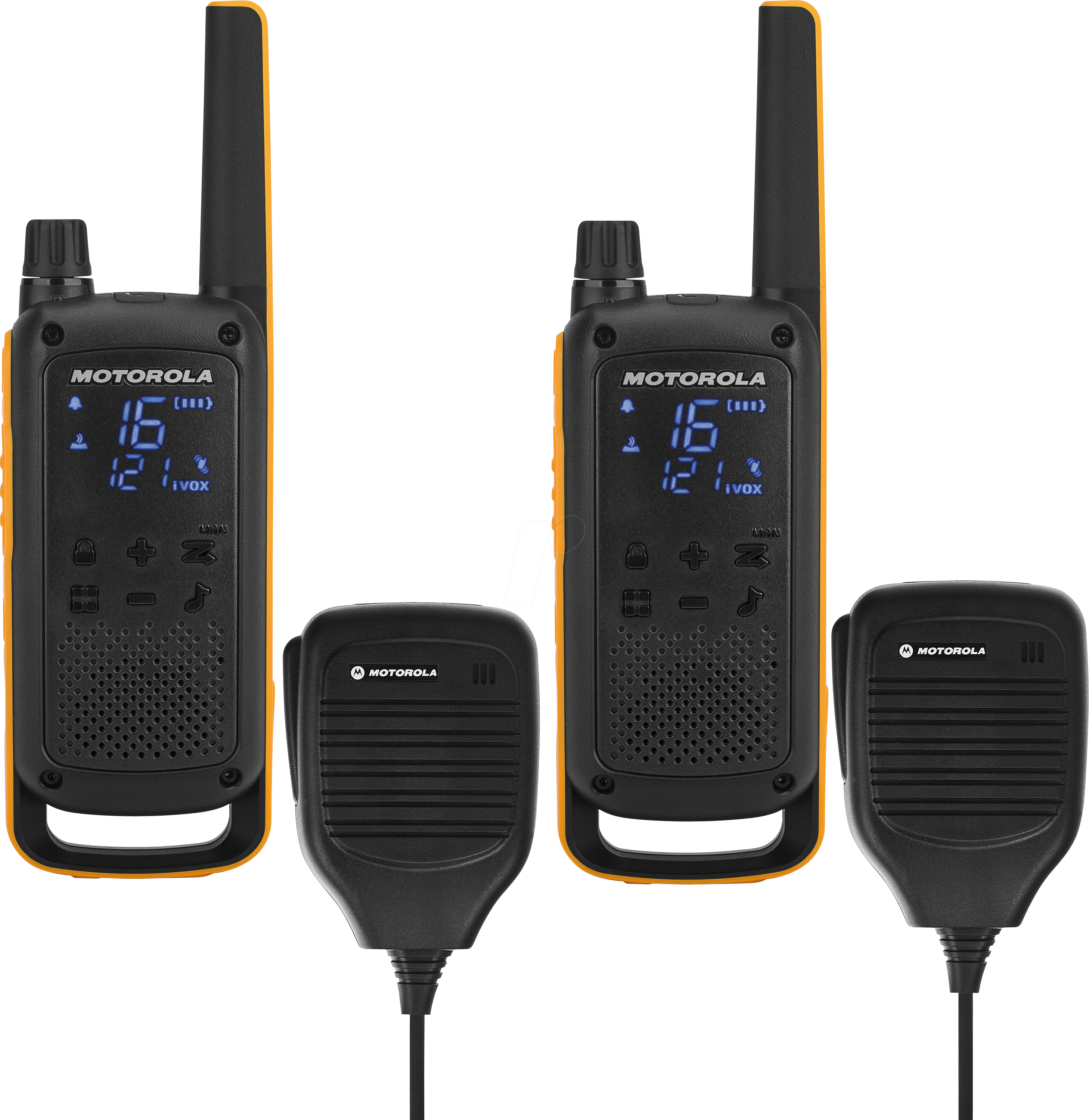 Walkie-talkie Set Of Two, Ipx4 Motorola - Motorola Funkgeräte (2916x2999), Png Download