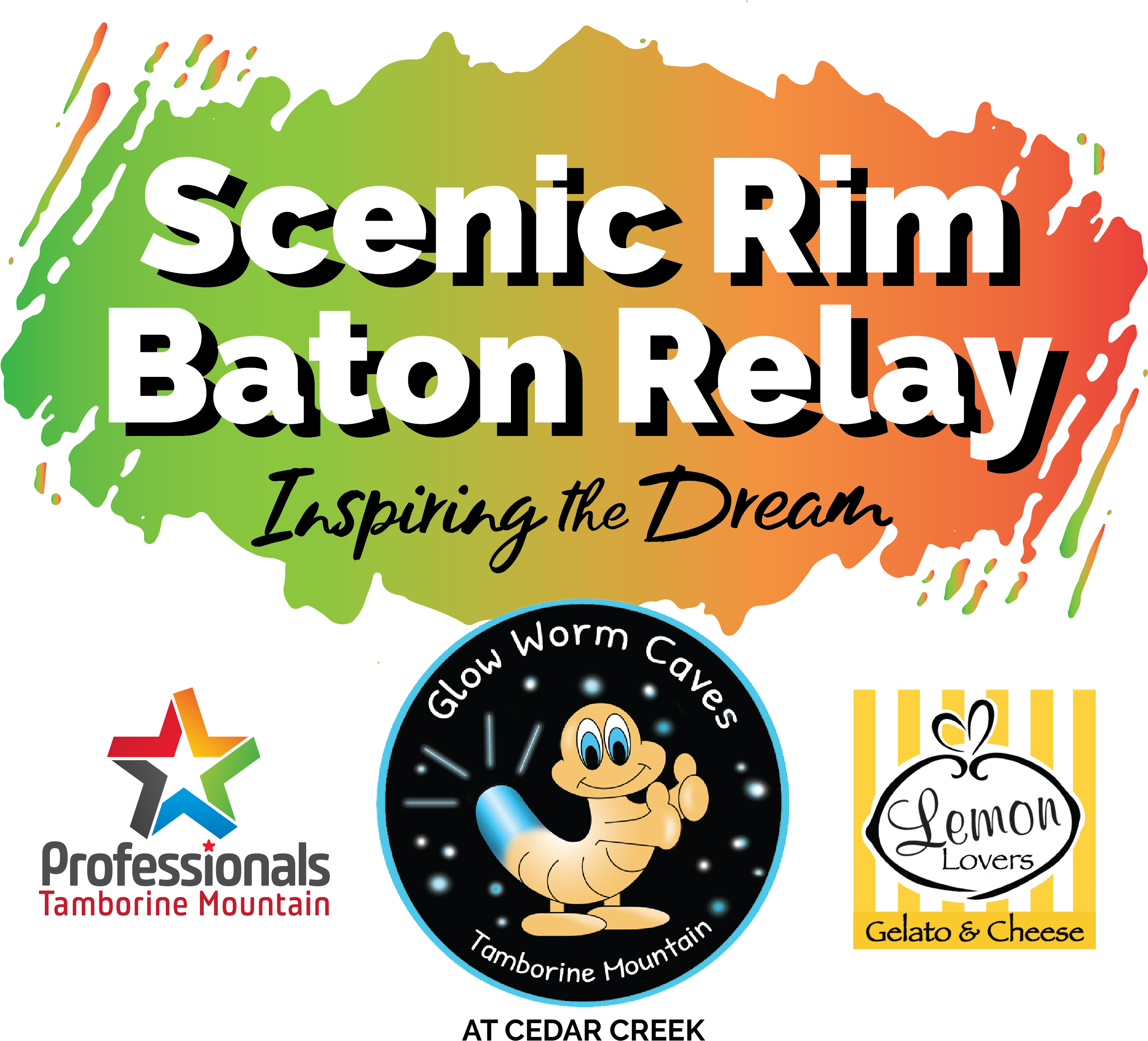 The Scenic Rim Baton Relay Inspiring The Dream - Graphic Design (3368x2382), Png Download