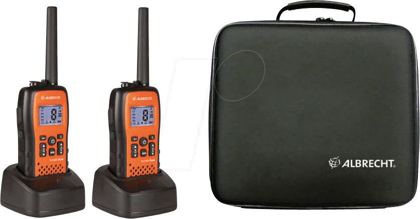 Pmr 446 Albrecht - Albrecht 8channels Black Two-way Radio (837x438), Png Download