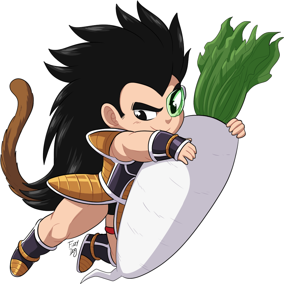 “raditz Radish A Daikon, No Less I Love Raditz - Radish (1132x1156), Png Download