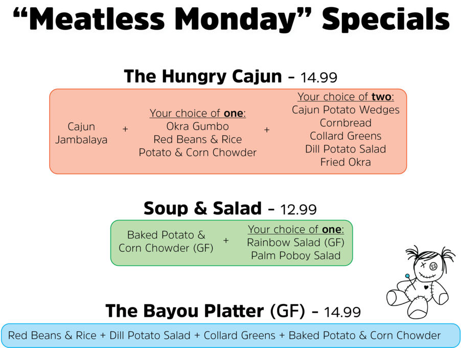 Meatless Monday Combo Sign - Save Our Wildlife (1000x690), Png Download