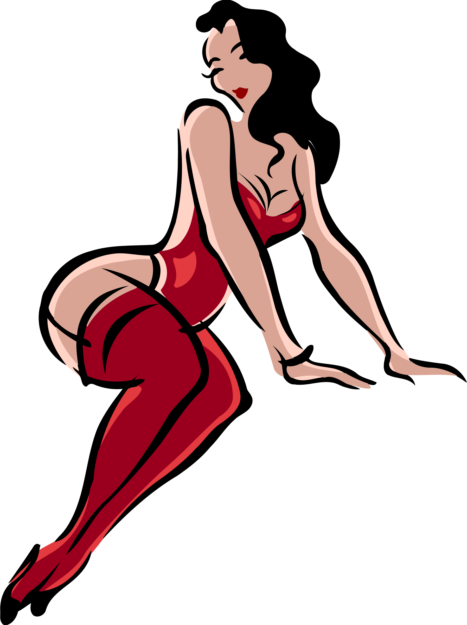 This Free Icons Png Design Of Lingerie Model, Light (1795x2400), Png Download