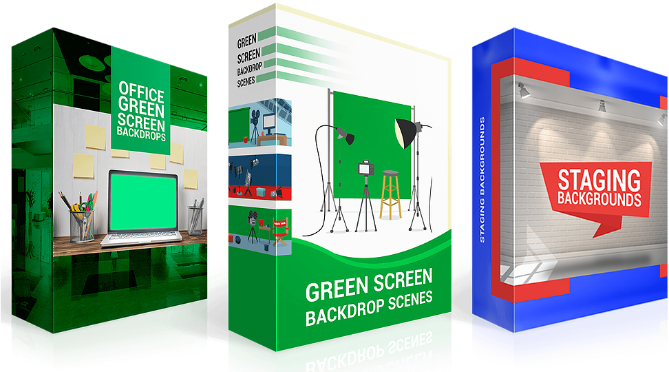 Green Screen Backdrop Scenes - Graphic Design (980x550), Png Download