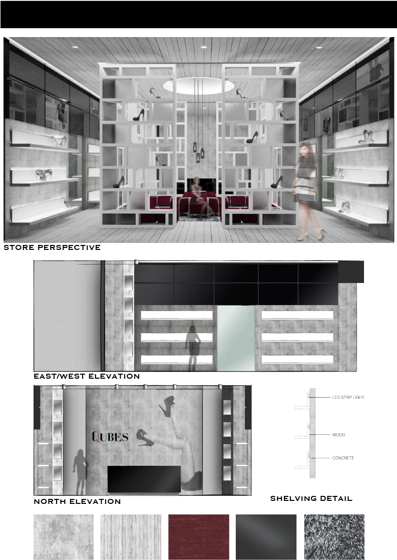 Propose A Renovation For A Shoe Department At Macy's - Architecture (792x1224), Png Download