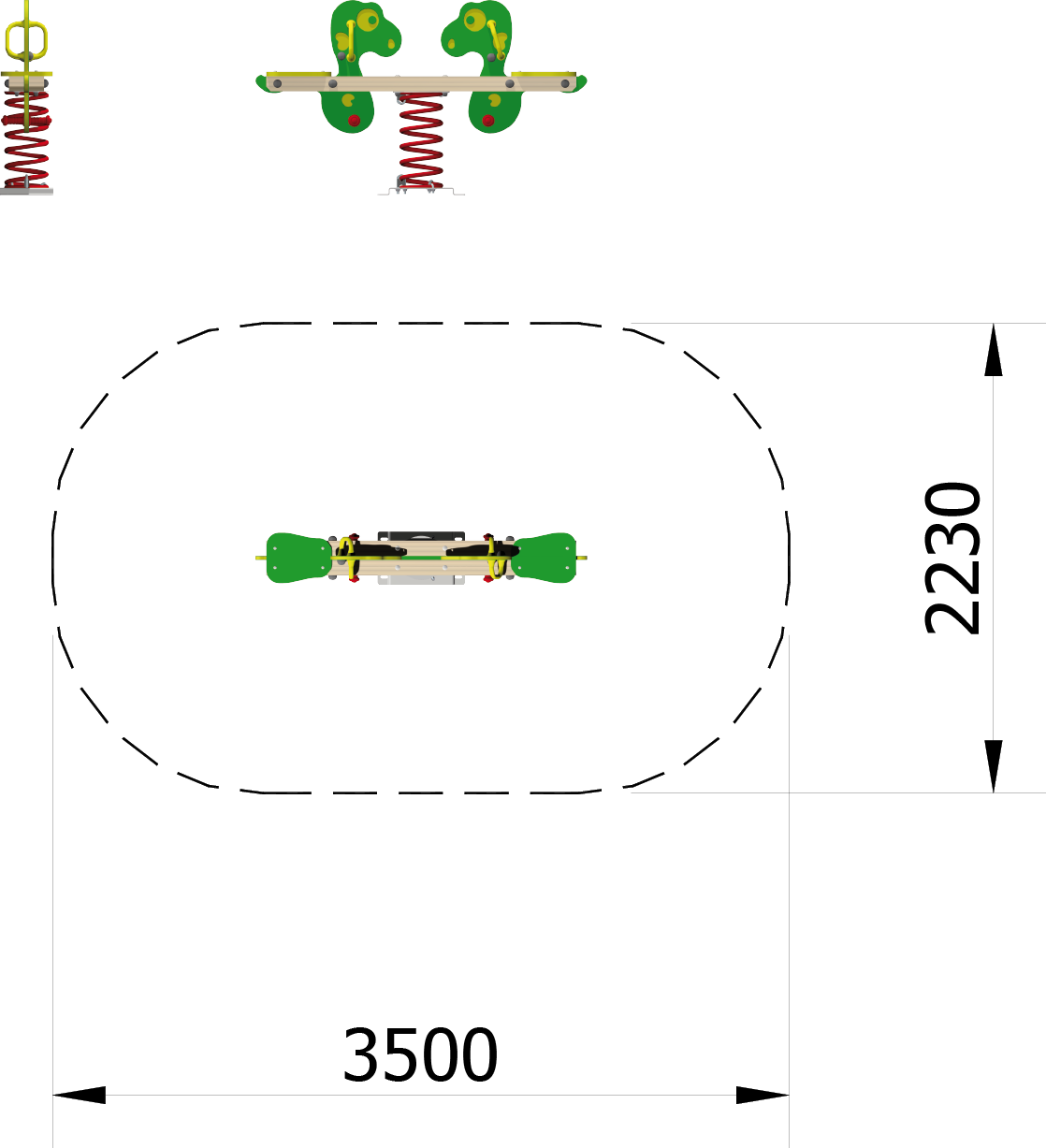 Vista Alzada Serpiente Mp 011 - Juegos Infantiles Para Parque Vista En Planta (1118x1227), Png Download