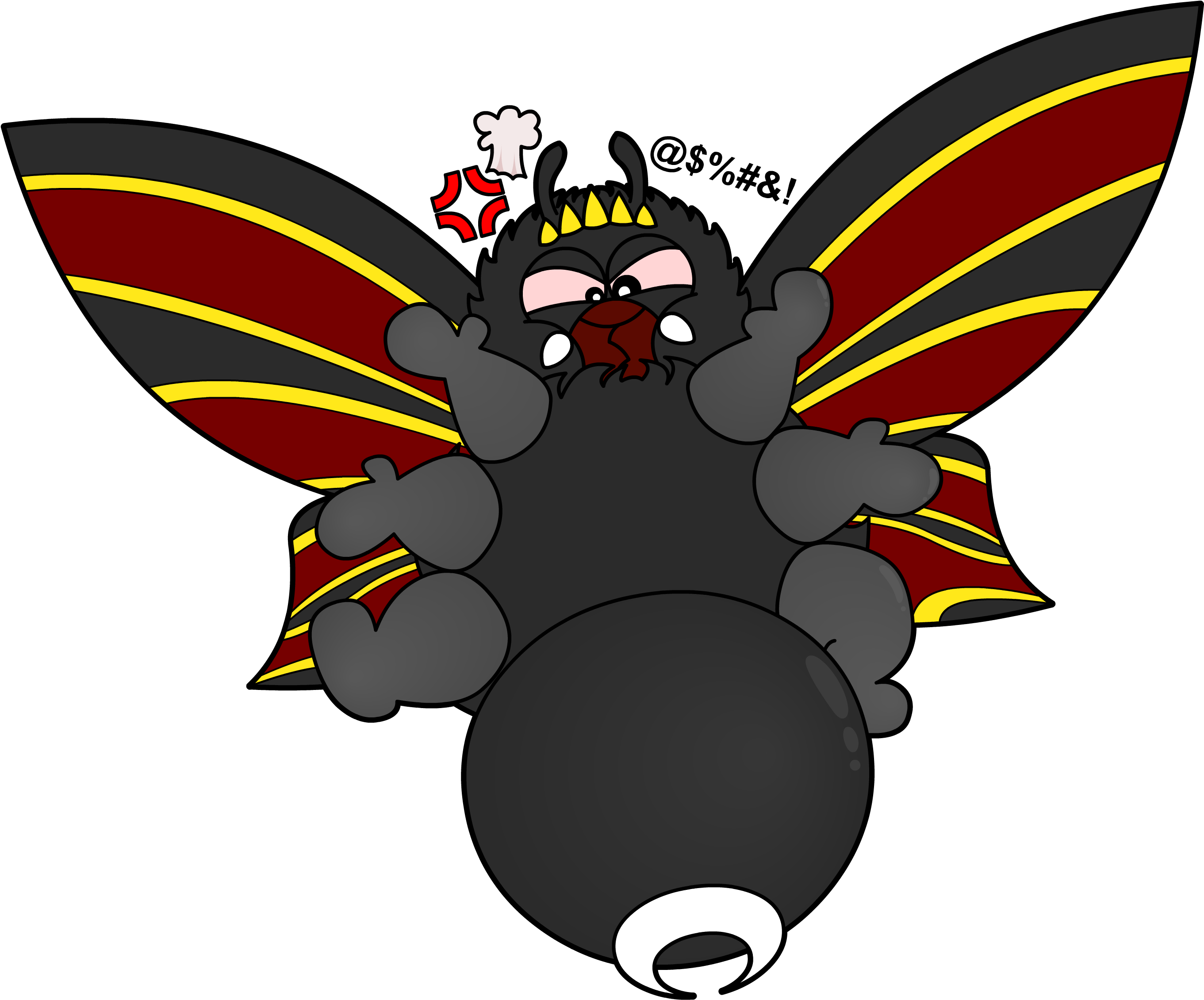 A Very Angry Battloon - Cartoon (3200x2400), Png Download