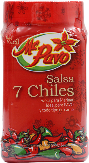 Salsa 7 Chiles Mr Pavo - Mr Pavo (600x600), Png Download