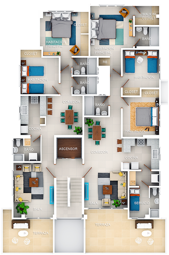 Planta 3dfinal - Floor Plan (567x851), Png Download
