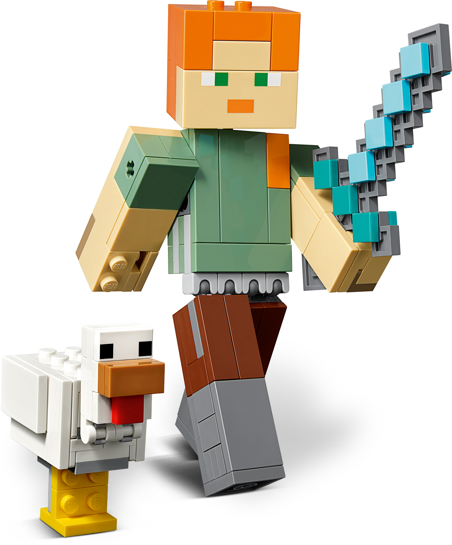 Minecraft Lego 21149 (3641x2048), Png Download