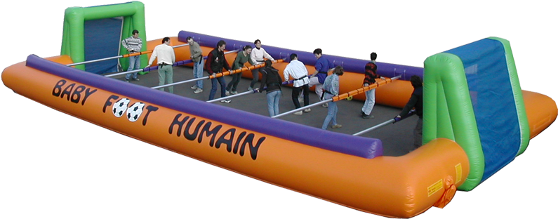 Baby-foot Humain - Châteaux Gonflables - Baby Foot Humain (1280x640), Png Download