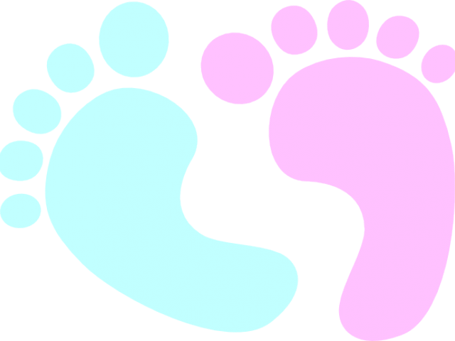 Blue And Pink Feet (640x480), Png Download