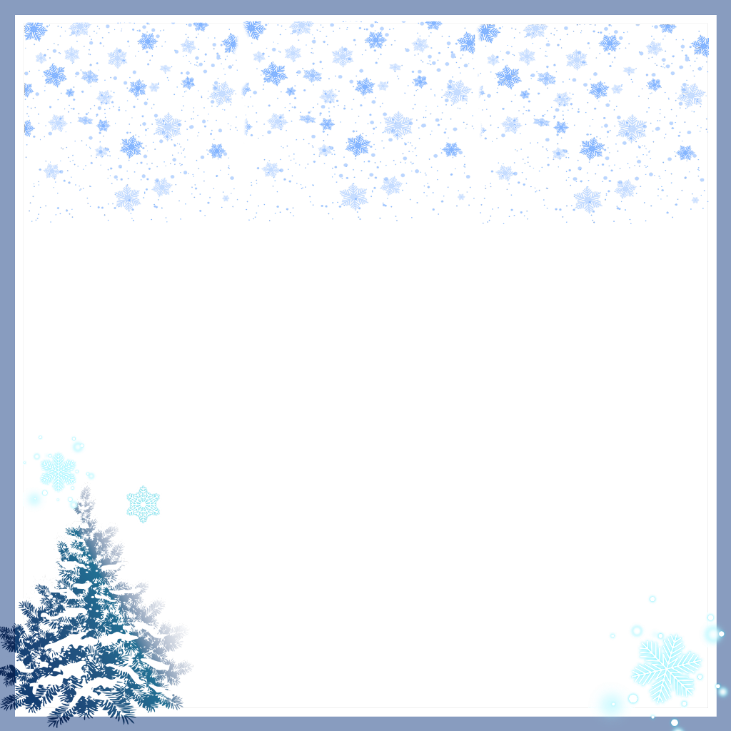 Snow Christmas Merrychristmas December Frame Christmasf - Christmas Day (1024x1024), Png Download