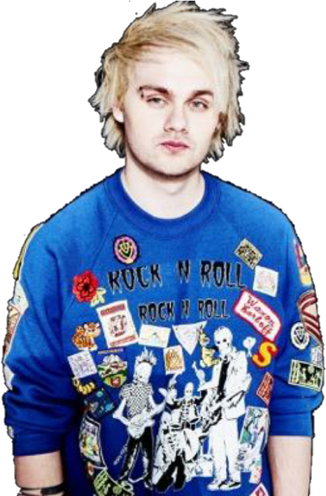 Michael Clifford Punk Edit (720x708), Png Download