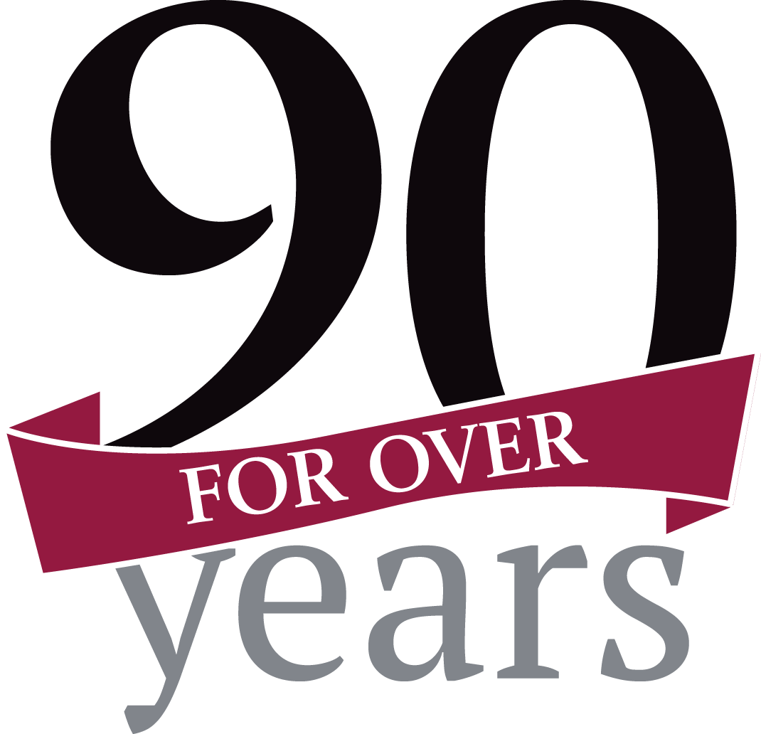 For Over 90 Years Logo (1070x1032), Png Download