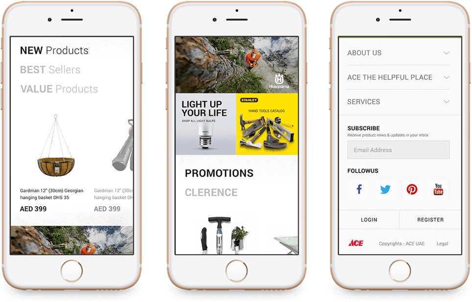 Ace Hardware Website On Mobile - Iphone (979x619), Png Download