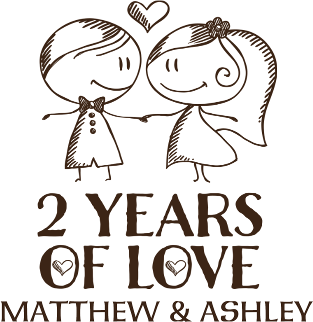 2nd Wedding Anniversary Personalized Pillow Case - 3rd Wedding Anniversary Png (700x700), Png Download