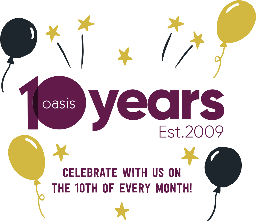10 Years Oasis Celebrations - Sears (1200x1200), Png Download
