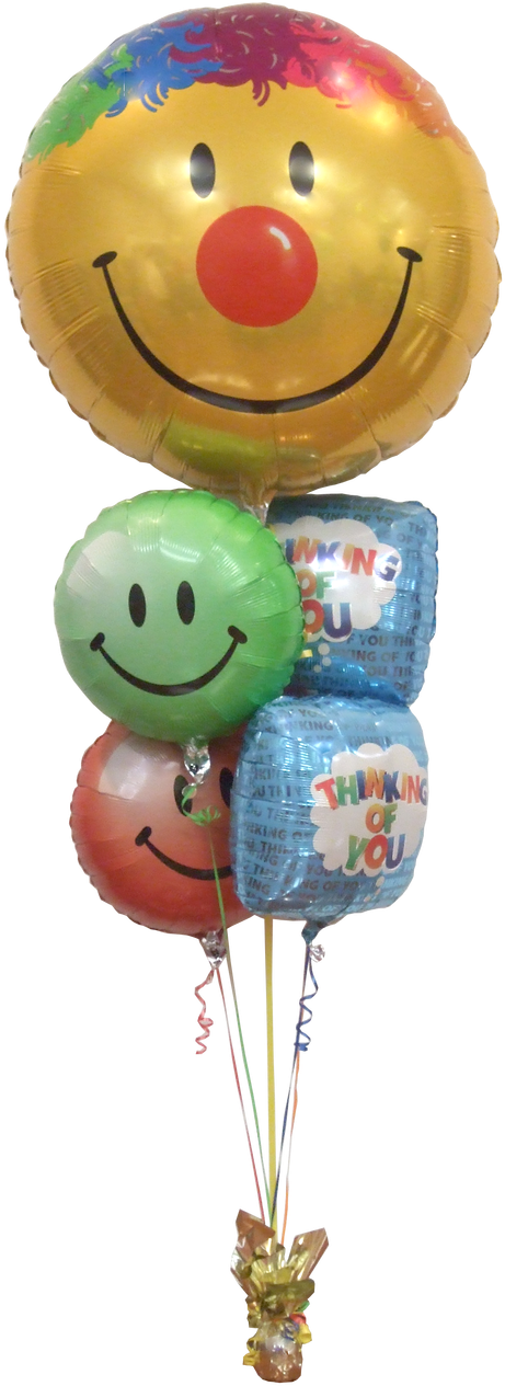 Thinking Of You Smiles Balloon Bouquet - Smiley (960x1280), Png Download