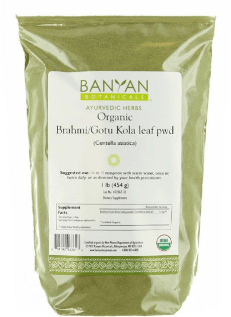 Banyan® Botanicals Brahmi / Gotu Kola Powder, Certified - Banyan Botanicals (650x650), Png Download