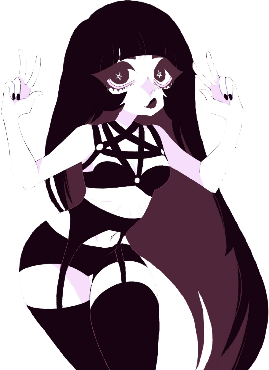 Kawaii Sticker - Kawaii Pastel Goth Anime (1024x1232), Png Download