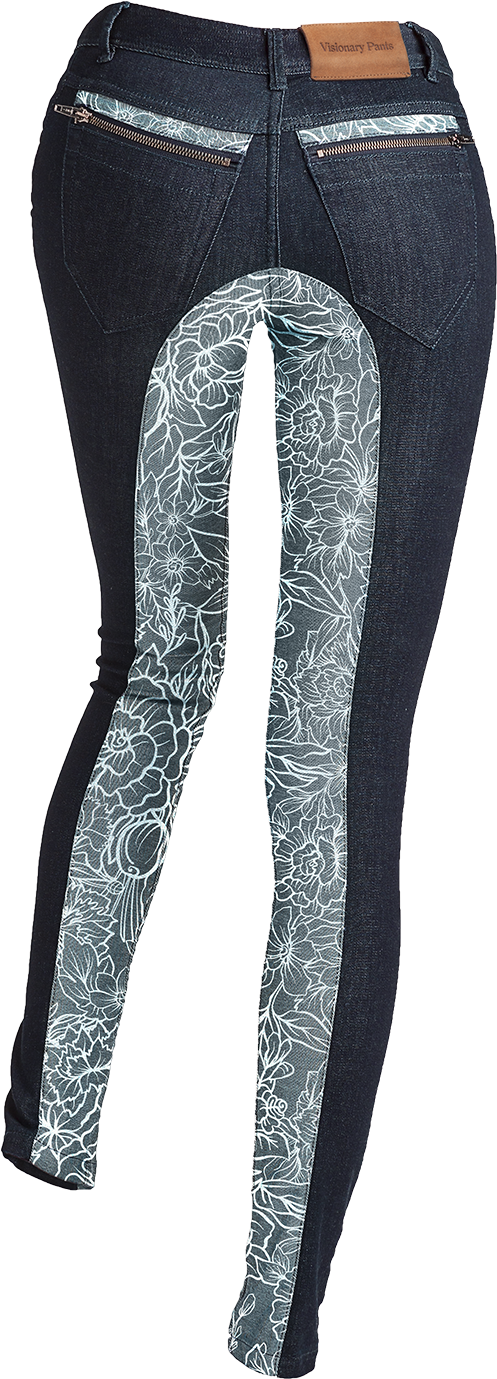 Visionary Pants Flowers Of Haze (1000x1599), Png Download