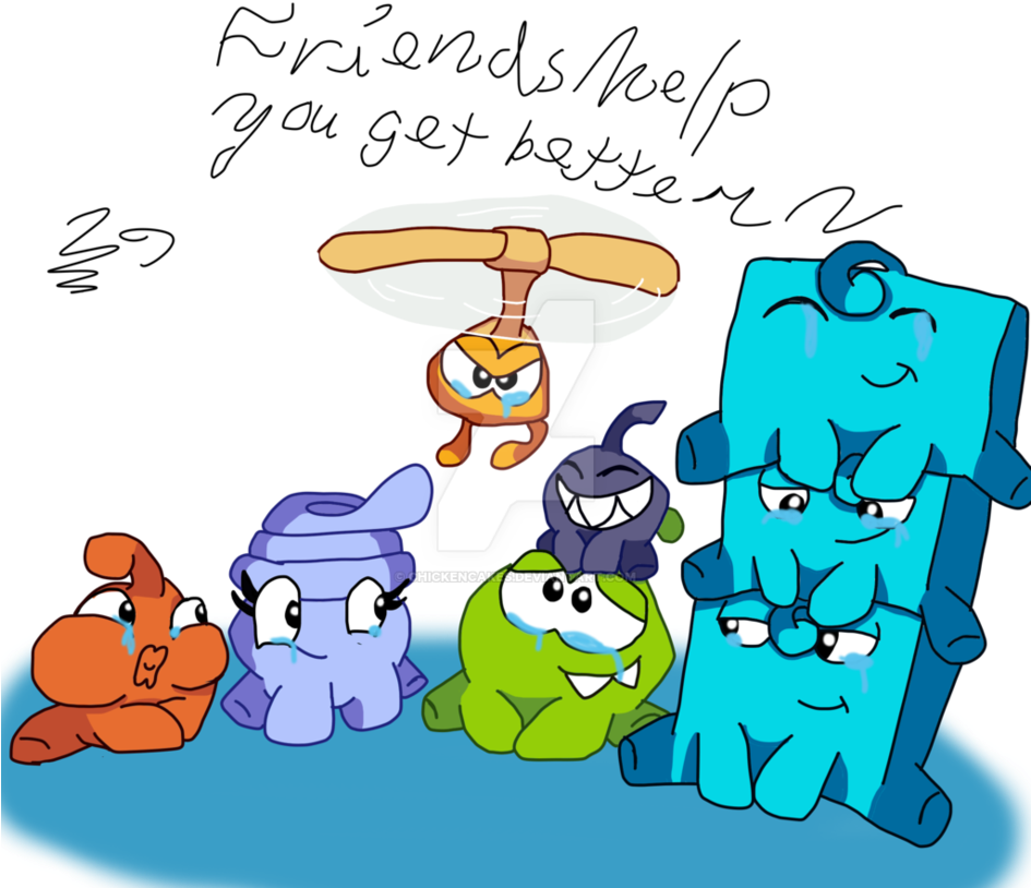 Om Nom And Friends (945x814), Png Download
