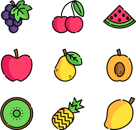 Fruits & Vegetables (600x564), Png Download