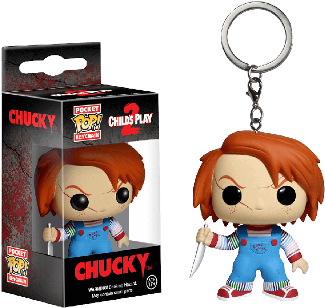 Chucky Pocket Pop Keychain - Pop Toys Horror (650x631), Png Download