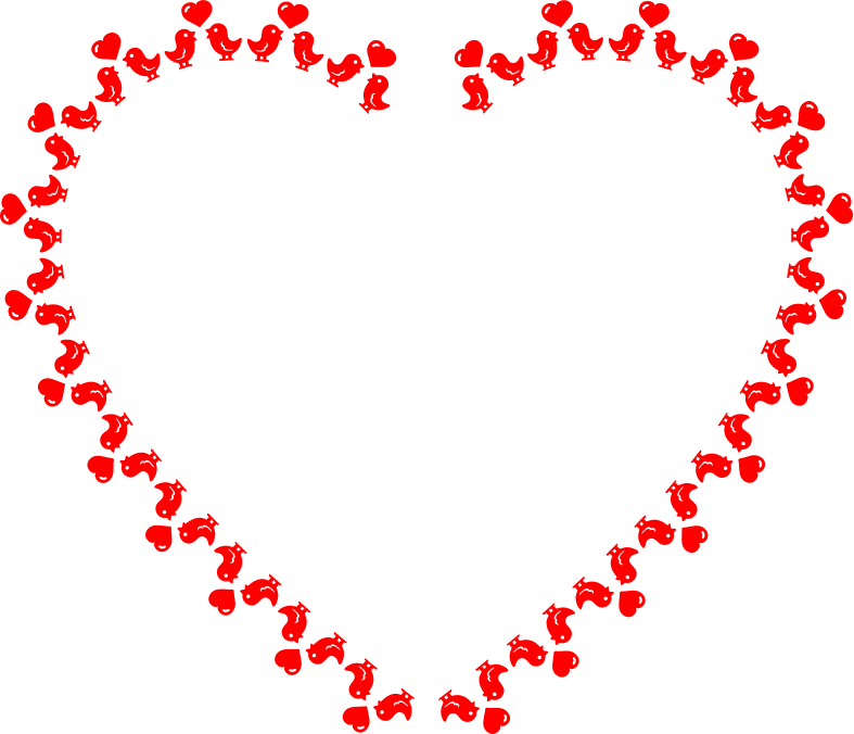 Love Birds Frame Ii - Tree Bmx Sprocket (787x676), Png Download