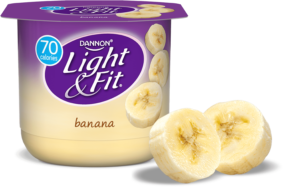 Nonfat Yogurt Banana - Dannon Yogurt (1140x810), Png Download
