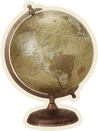 Free Online Globe Vintage Item Stuff Vector For Design - Globe (578x578), Png Download