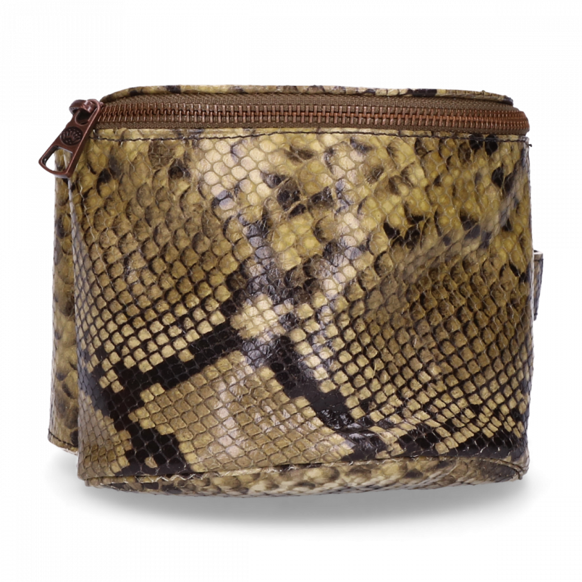 Hip Bag Snake Printed Leather Green - Heuptasje Fred De La Bretoniere (840x840), Png Download
