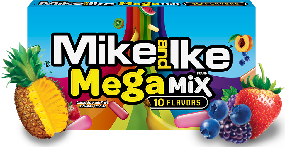 Mi Products Beans Megamix - Mike And Ike Mega Mix (980x520), Png Download
