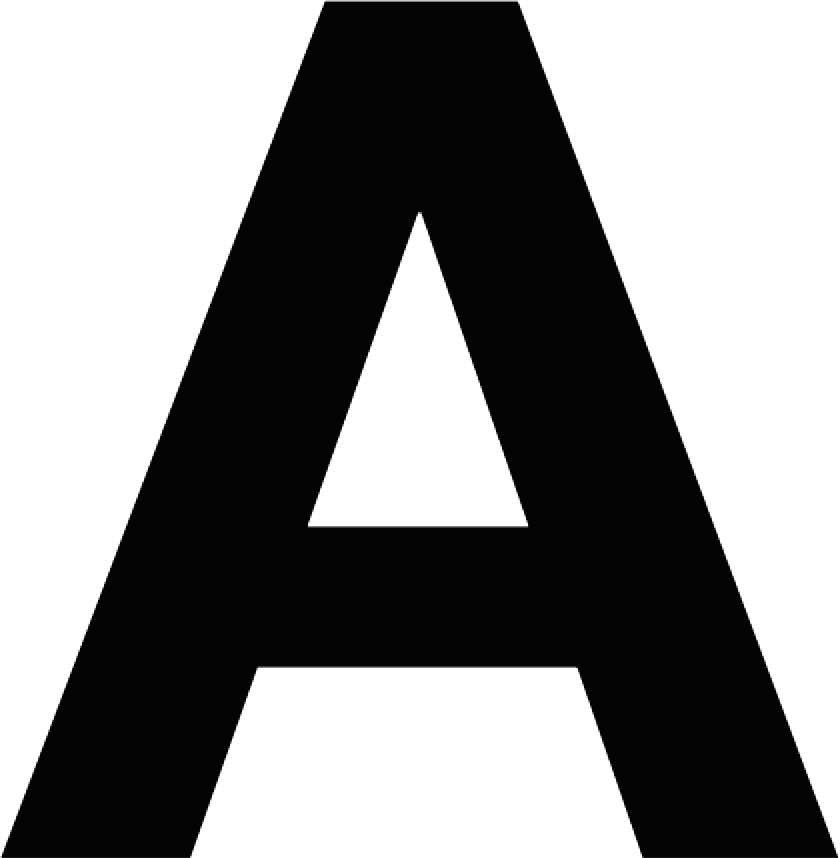 Letra A Arial Black (840x858), Png Download