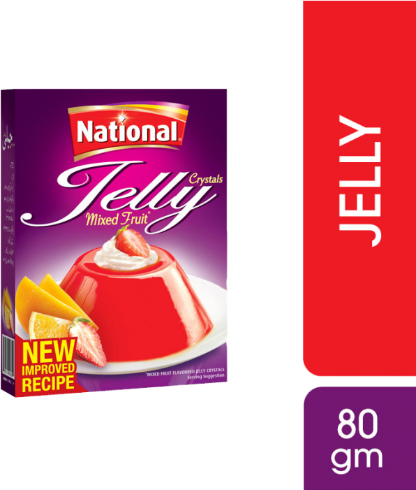 National Mix Fruit Jelly 80g - National Foods Pakistan (700x700), Png Download
