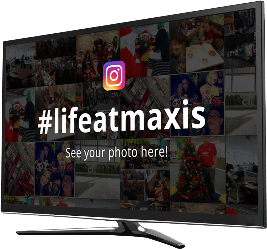 Social&print's Social Media Wall - Television Set (1024x959), Png Download