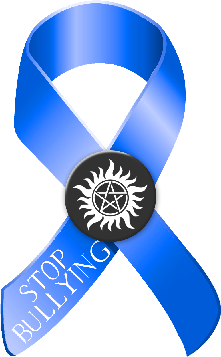 Logo - Blue Ribbon Anti Bullying (849x1278), Png Download